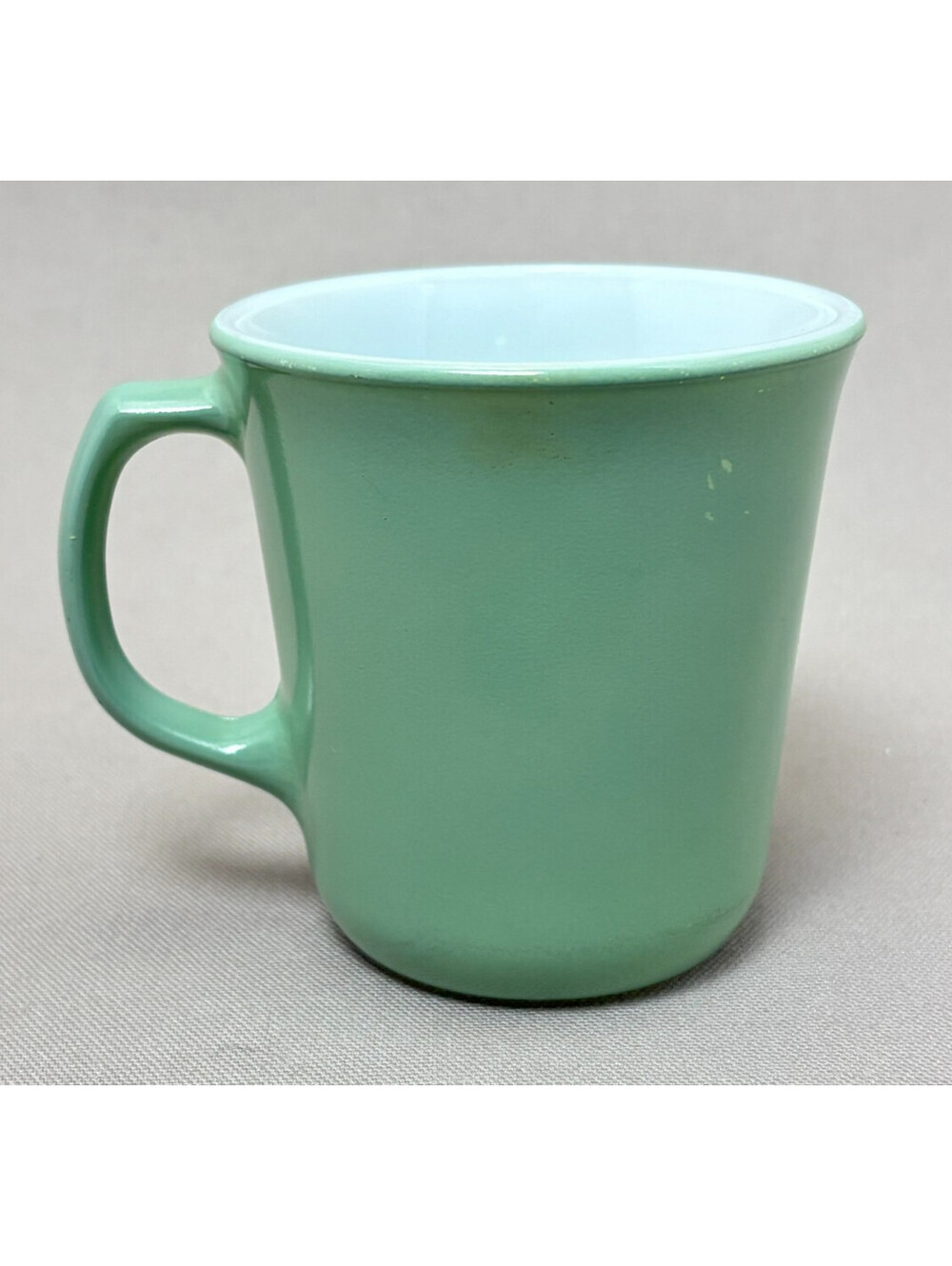 Vintage Pyrex Avocado Green Milk Glass Coffee Mug Cup Corning NY USA D Handle